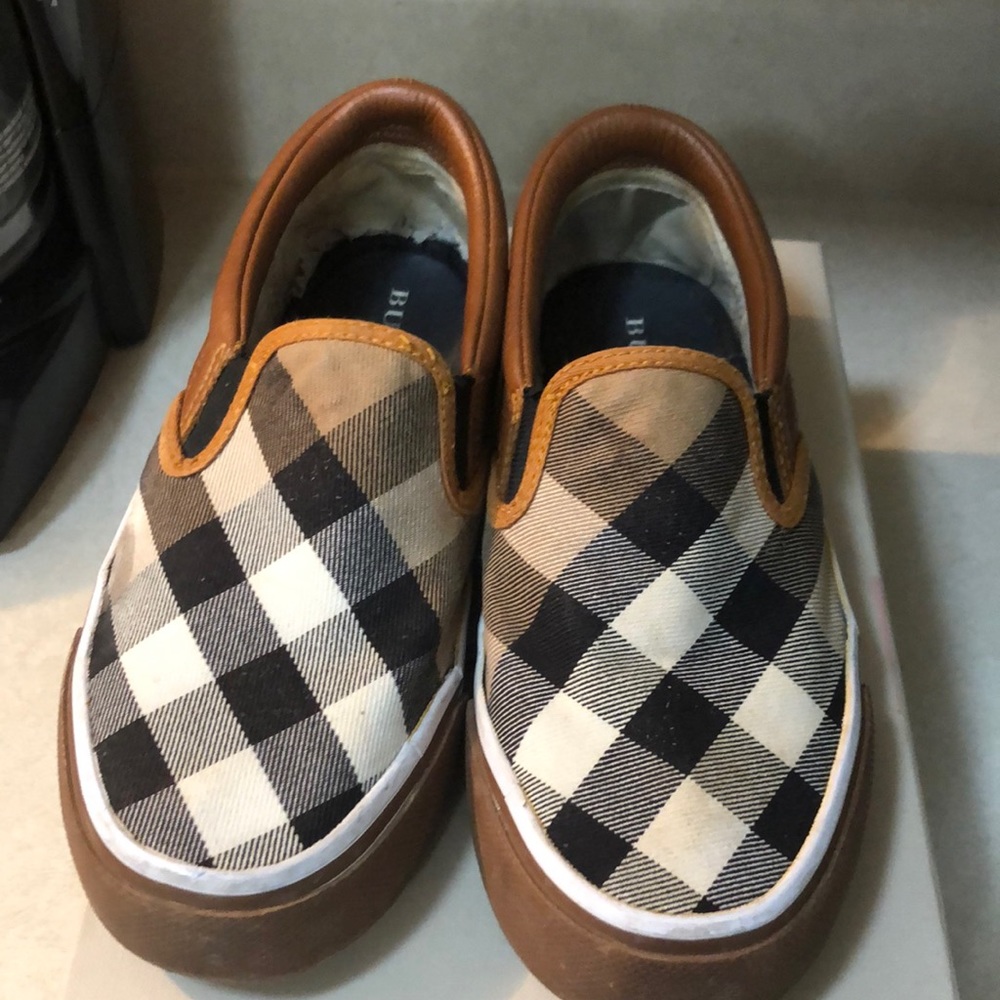 Burberry slip on sneakers.
